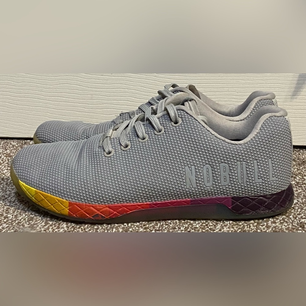 NOBULL Gray Arctic Yellow Gradient Trainer Shoes Men’s Size 8 US Women’s 9.5 US